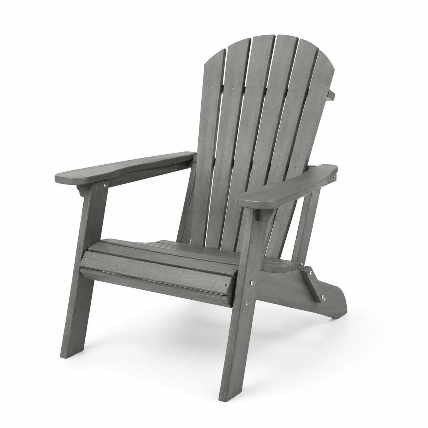 Sedia da Giardino Adirondack in Legno Grigio
