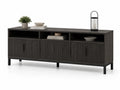 Mobile TV in legno nero 200x40x60 cm