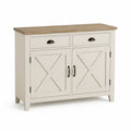 Credenza in Legno di Pino con Ante e Cassetti