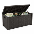 Cassa da Esterno in Resina con Finitura Rattan Marrone 1170L