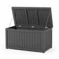 Scatola Contenitore in Legno per Esterno Grigio 120x45x60 cm