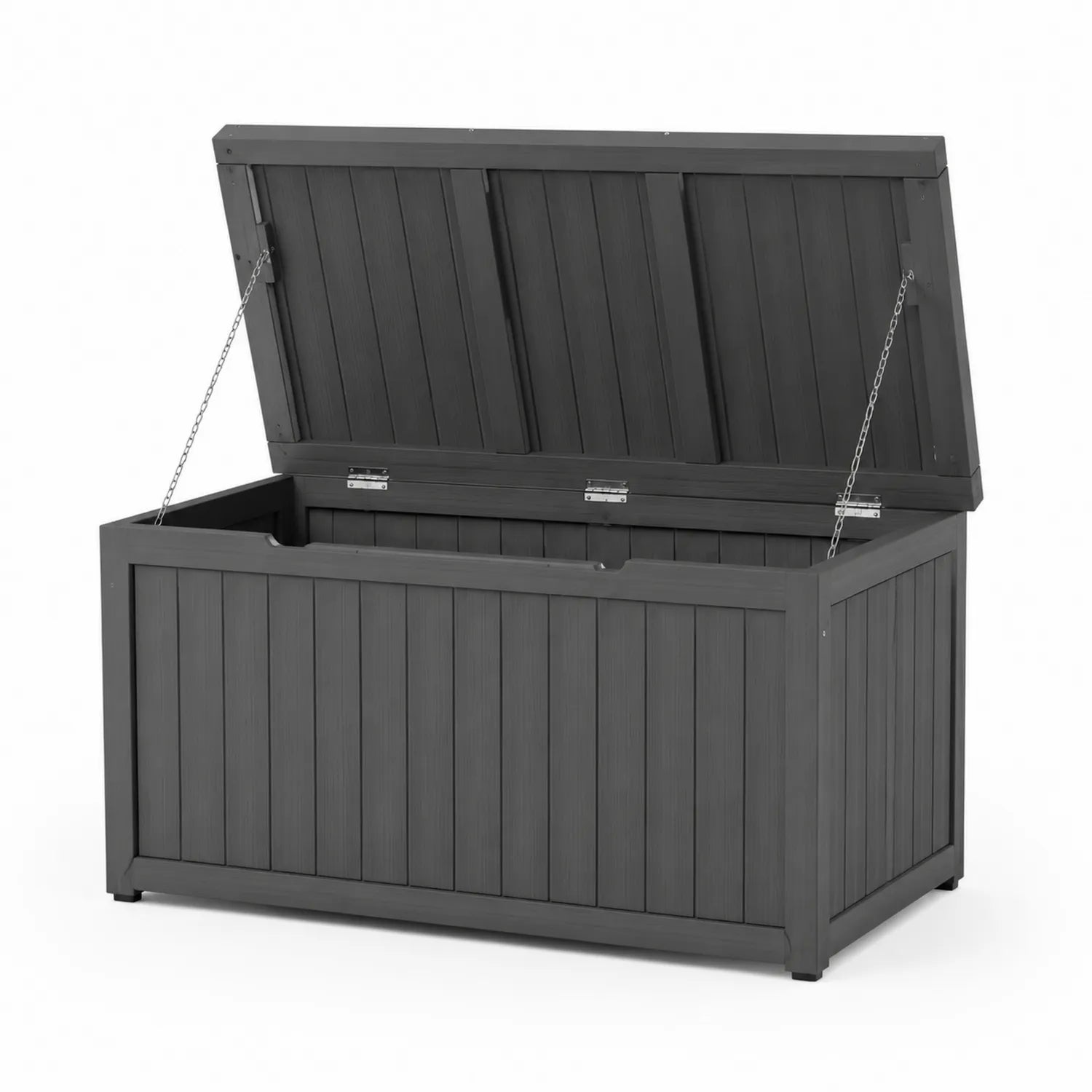 Scatola Contenitore in Legno per Esterno Grigio 120x45x60 cm