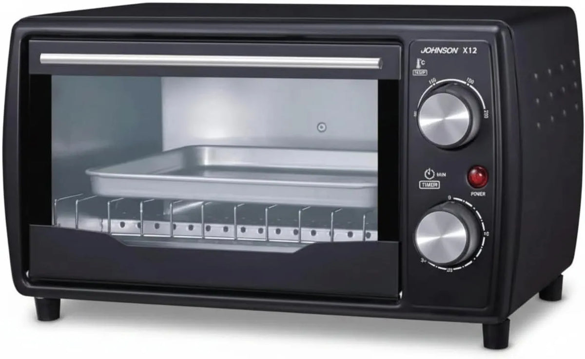 Forno elettrico, 12 L, 1000 W, timer, Forno Elettrico Compatto 12L 1000W con Timer