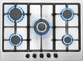 Piano cottura a gas, 68cm, 5 fuochi, 10460 W, 240 V, acciaio inox, fornello a gas, 220-240 V, Gas Naturale e Gas Propano, Incorporato