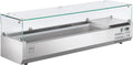 Vetrina refrigerata GHS2150 GPT2100, 150 x 39.5 x 43.5 cm, 52 L, 135 W, acciaio inox, argento, compatibile con GPT2100, vetro