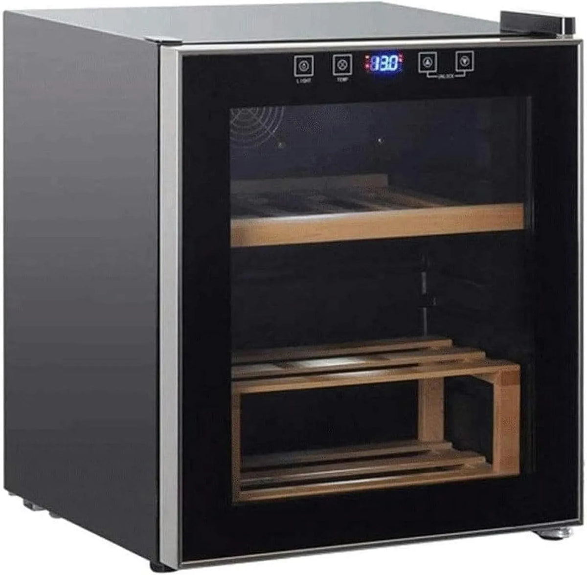 Prodotto silenzioso a zona singola, Refrigeratore per vino a compressore, con controllo tattile, perfetto per bancone o magazzino