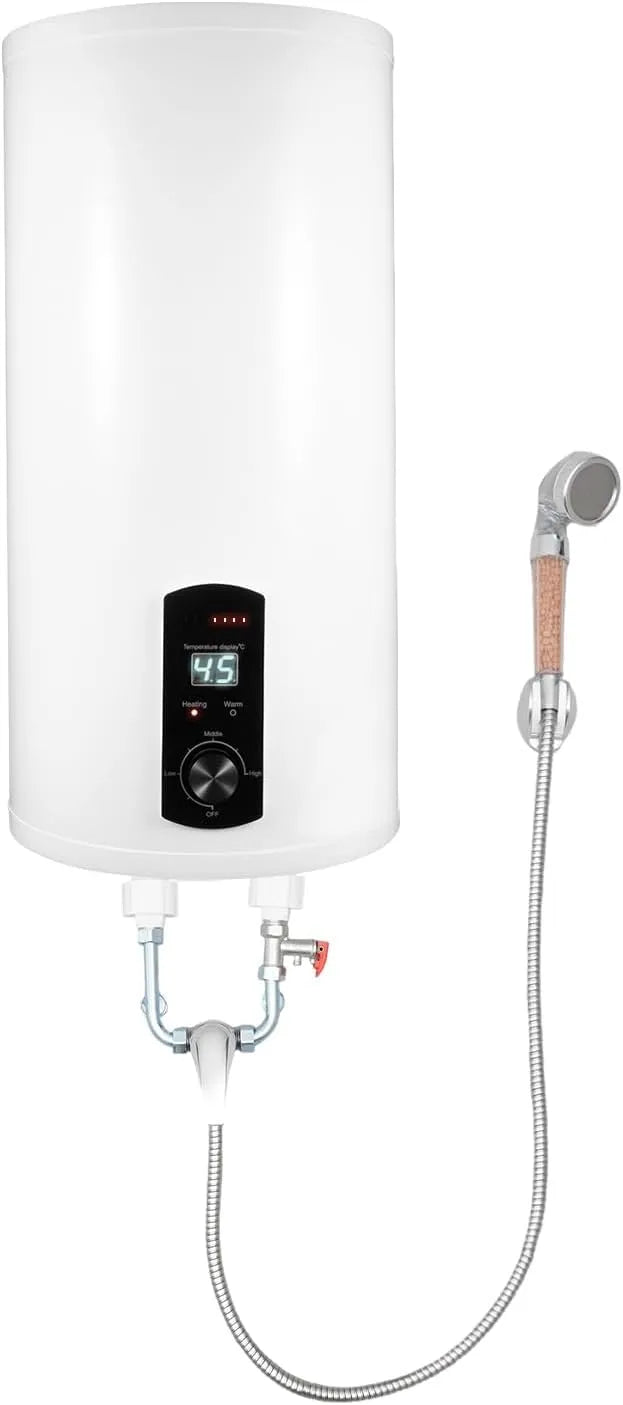 Scaldabagno, 50 L, 2000 W, 25 a 75 °C, montaggio a parete, verticale montato a parete, pompa di calore, contenitore interno smaltato, risparmio