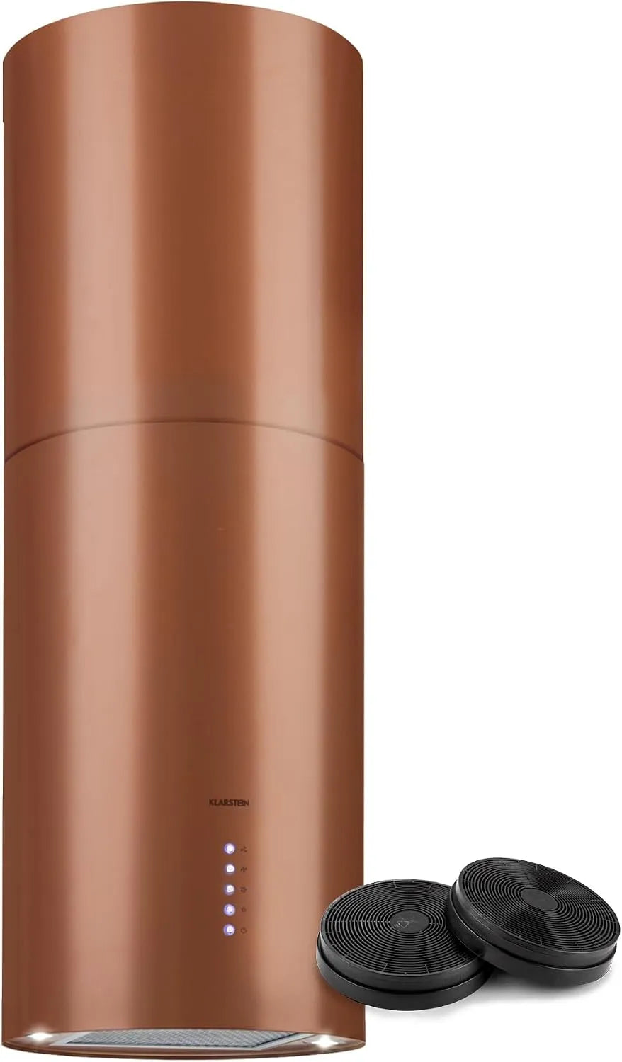 Klarstein Cappa aspirante, 519 m3/h, cappa da cucina, timer, Flusso d'Aria di 519m3, Sospesa per Isola Cucina con 3 Modalità e Design Candelabro
