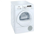 Siemens A++, 8 kg, Condensatore autopulente, Asciugatore a pompa di calore, tamburo protettivo, programma di asciugatura 40 minuti iQ700 WT46W261