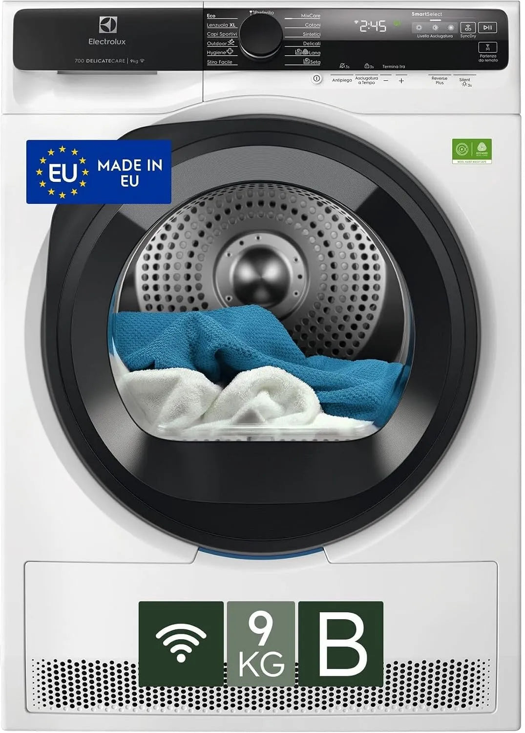 Electrolux EW7H59B Asciugatrice, 9 kg, classe energetica B