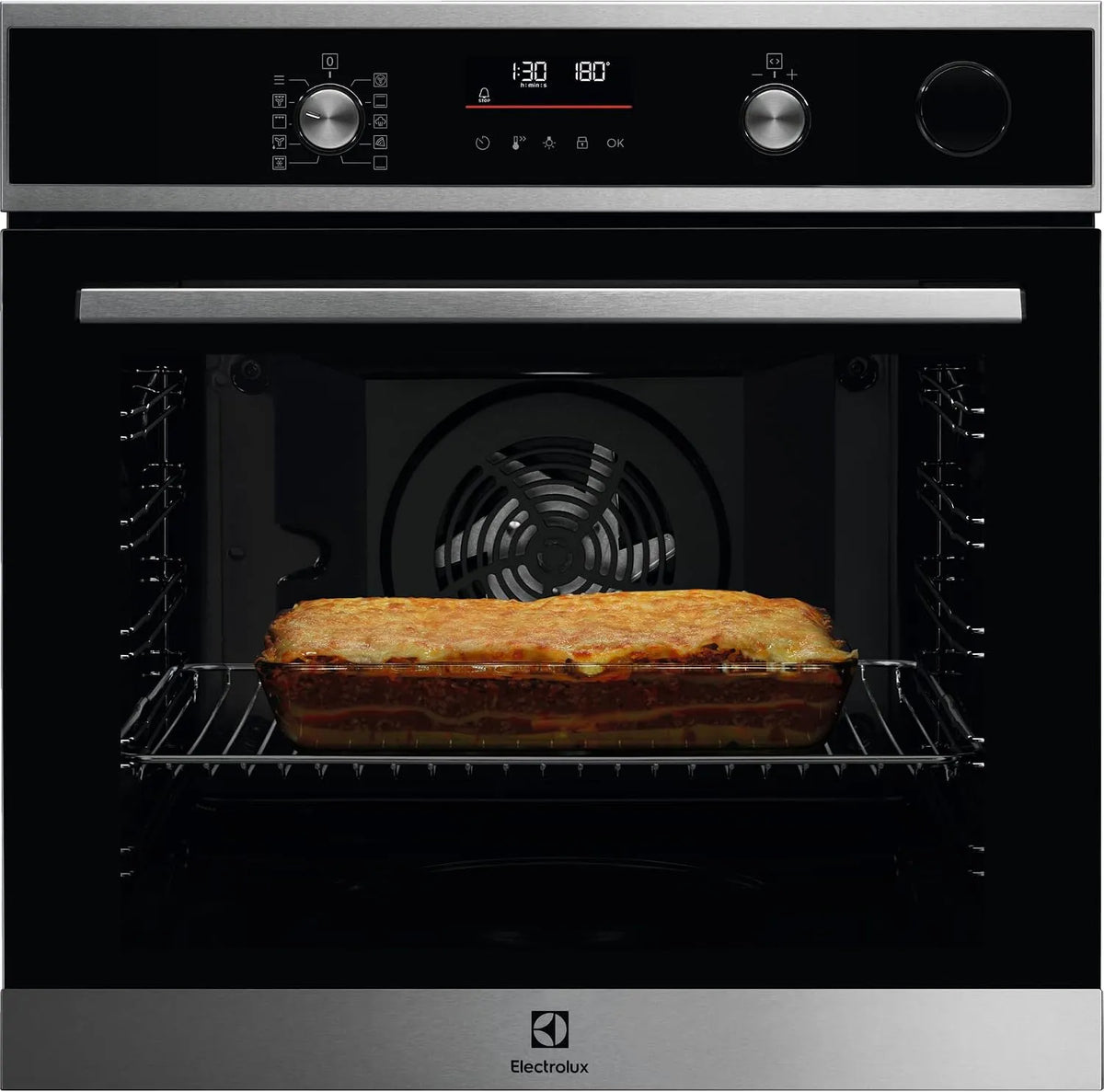 Electrolux EOC6H77X Forno elettrico, 72 L, vapore, acciaio inox, Electrolux EOC6H77X Forno Vapore Multifunzione 72L Display Inox