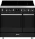 Smeg Forno elettrico, 90 Cm, 5 fuochi, classe energetica A, zona flessibile, 5 Zone Cottura, Funzione Autoarresto, Forno Principale Elettrico