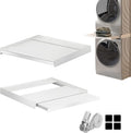 Prodotto Kit di montaggio universale, Hd-Line, Per lavatrici e asciugatrici, con ripiano estraibile, 8 cm, fino a 15 kg, 60x60x6, anti-vibrazione e