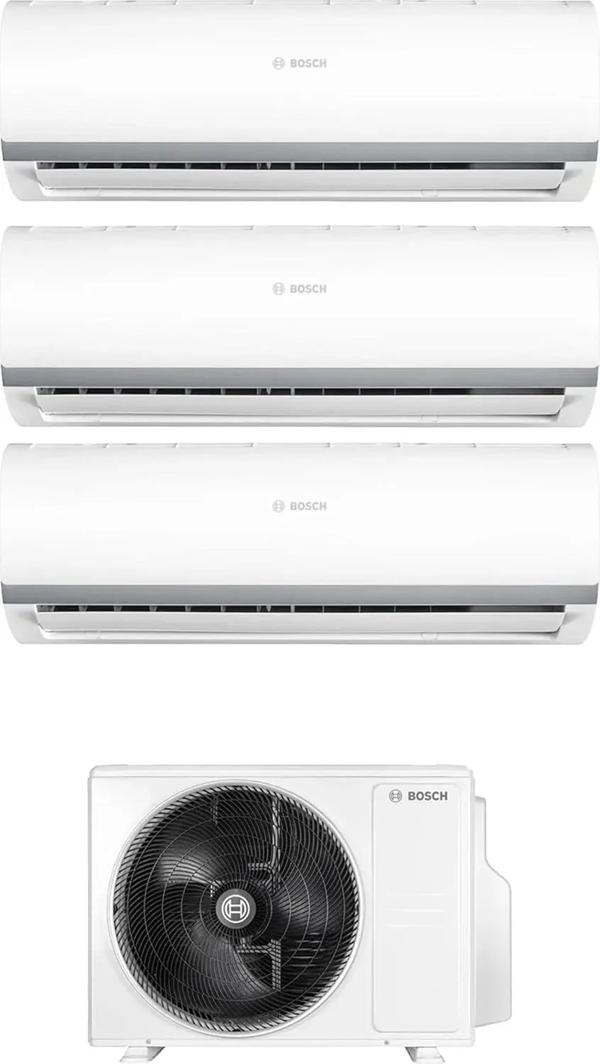 modello CL2000U CL5000M, 3x CL2000U W 35 E + CL5000M 82, 4 E - Climatizzatore 12000 btu, Trial Split, con Pompa di calore, Classe energetica A++