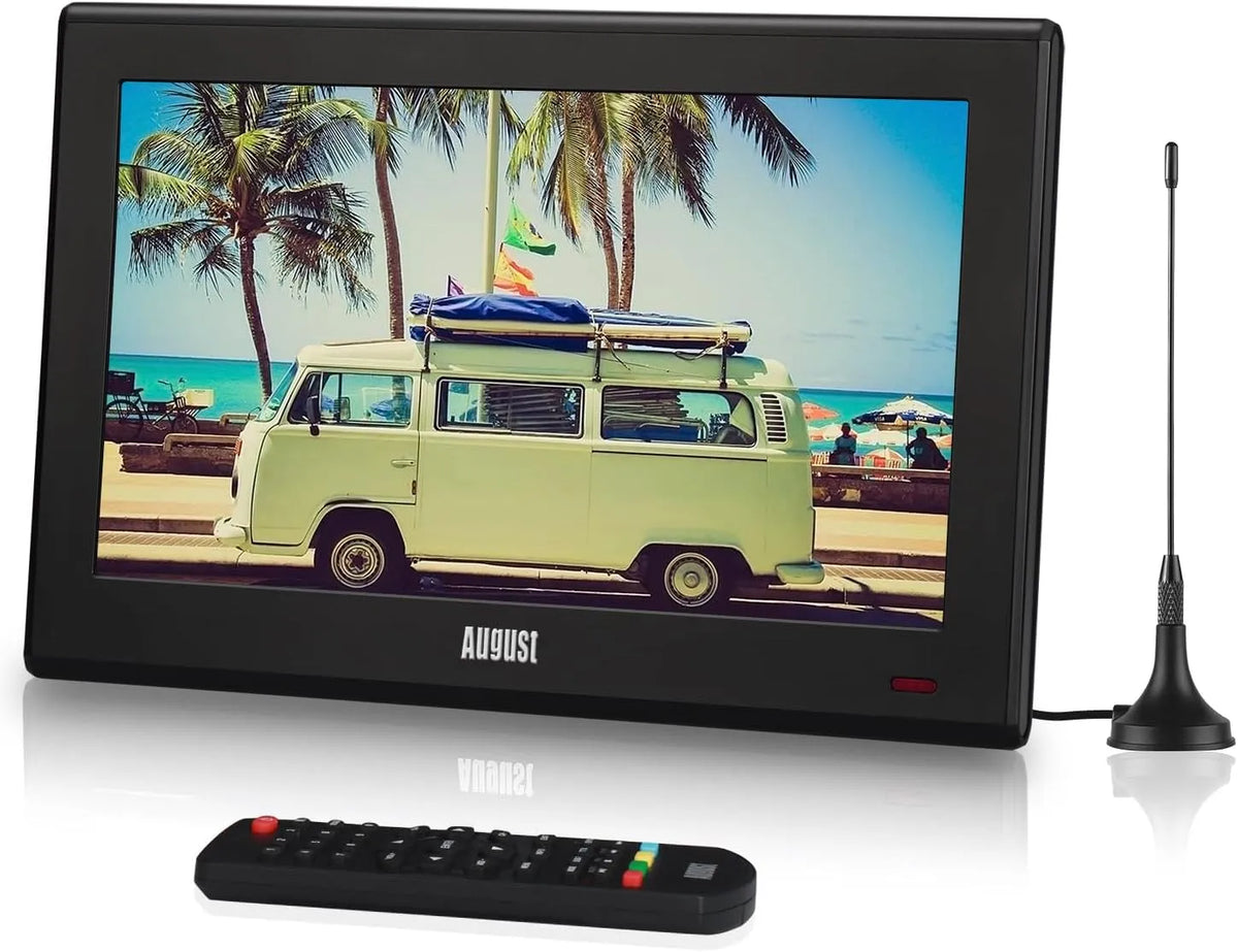 Smart TV, 10 pollici, televisore, August DA100D, portatile, registrazione PVR, PVR & Media