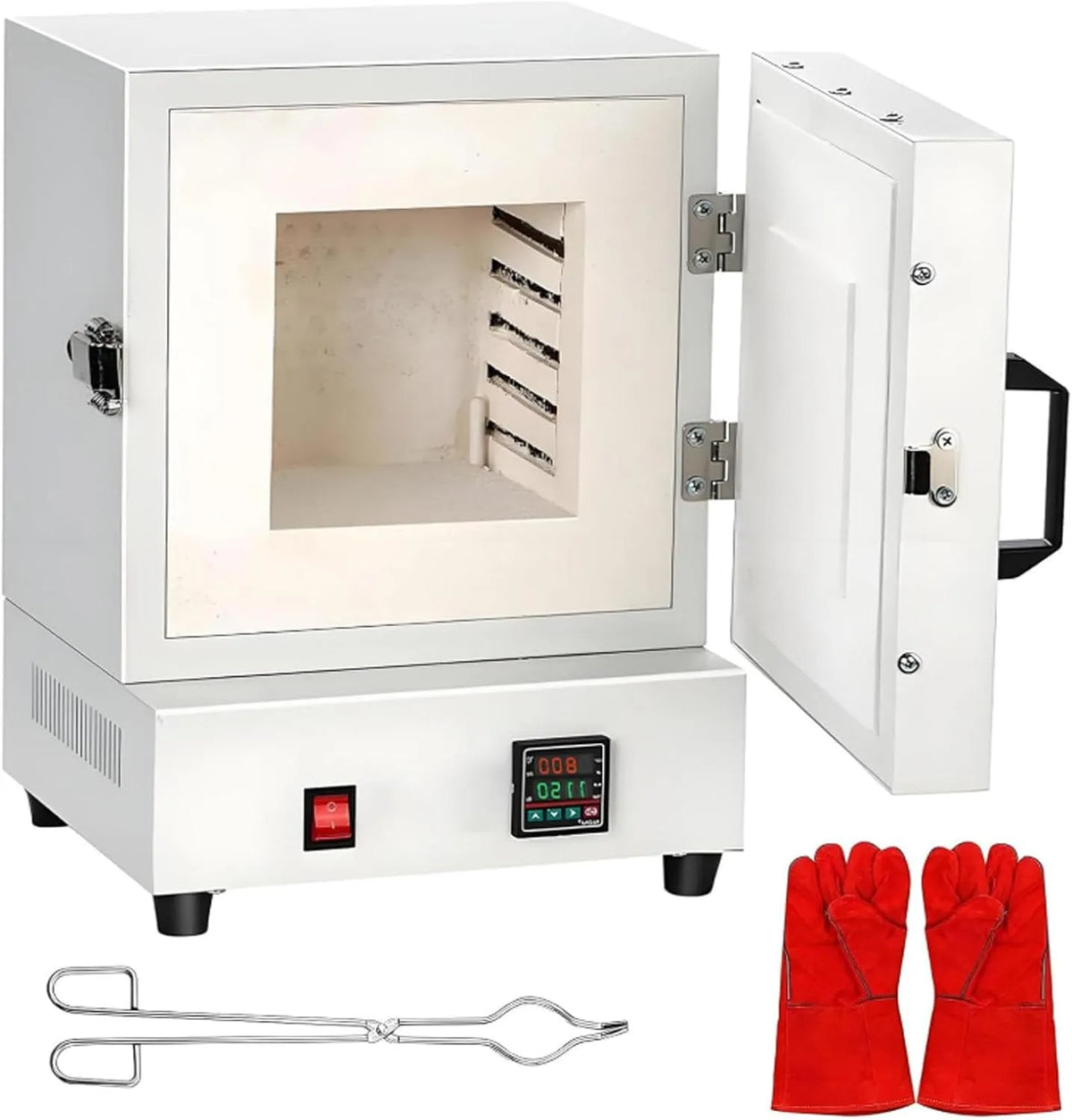 Forno elettrico, 2000 W, 2 zone di temperatura, la smaltatura di ceramiche e progetti fai-da, temperatura massima 1150°C, 2102°F, la fusione di