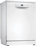 Bosch Serie 2 SMS2HMW03E Lavastoviglie, 60 cm, libera installazione, bianco, 14 servizi, HomeConnect, 3° vassoio, Display+tasti