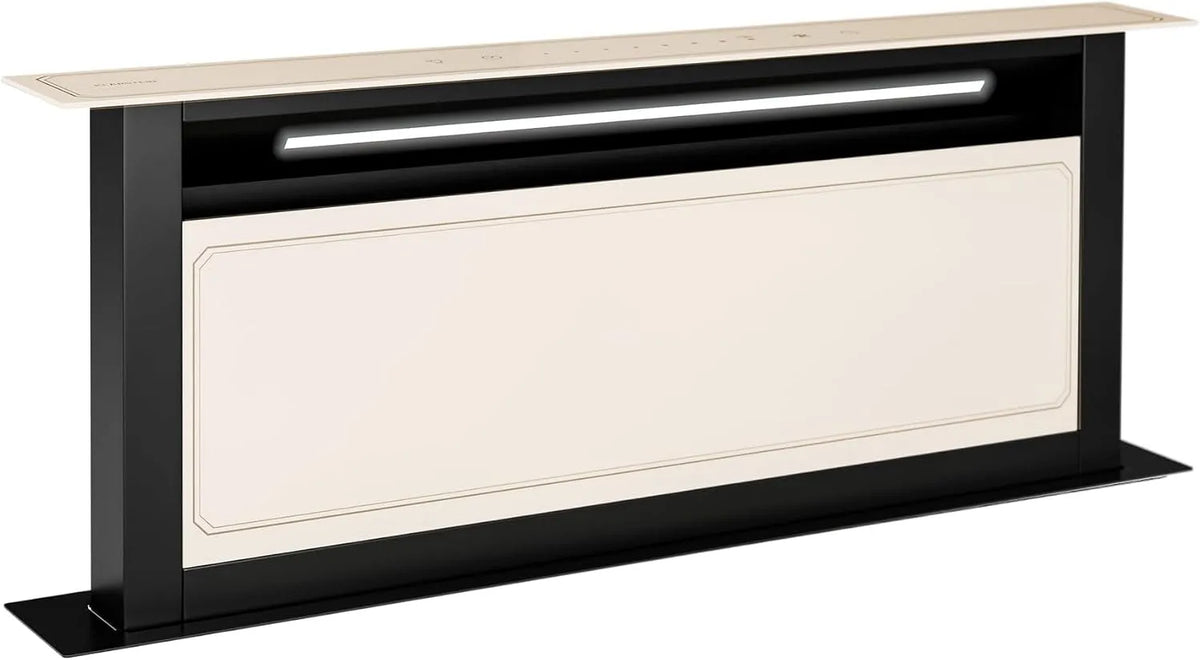 Klarstein Cappa aspirante, 720 m3/h, 52 dB, cappa da cucina, touch, LED, Touchscreen, KLARSTEIN Victoria - Cappa a Scomparsa, Efficienza Energetica