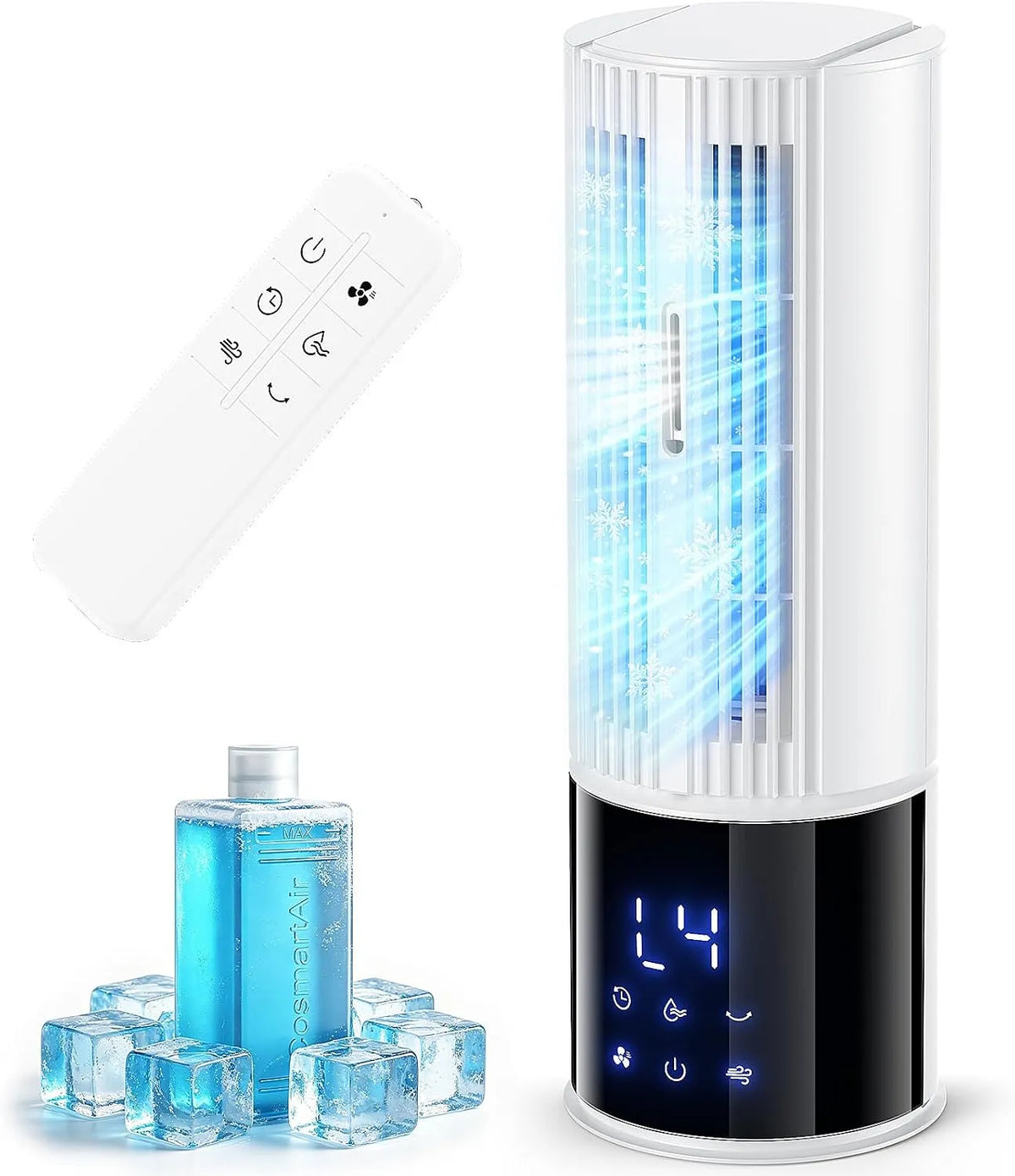 Ventilatore, portatile, timer, 3 velocità, oscillazione, bianco, 90°, modalità tempesta, vento del sonno, perfetto per famiglia, ufficio, bianco perla