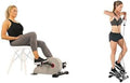 Sunny Health & Fitness Stepper verticale – con fasce di resistenza, uso sotto la scrivania