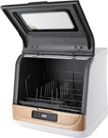 Lavastoviglie, 800 W, 5 programmi, touch, perfetto per piccole, lavastoviglie da tavolo con 2 modalità di lavaggio e indicatore LED