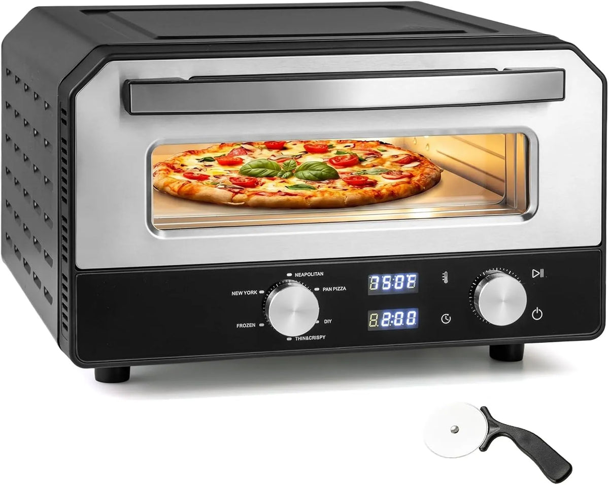 Forno elettrico per pizza, 1700 W, GIANTEX Forno Elettrico per Pizza da Interno 1700W Multi-Cuoci