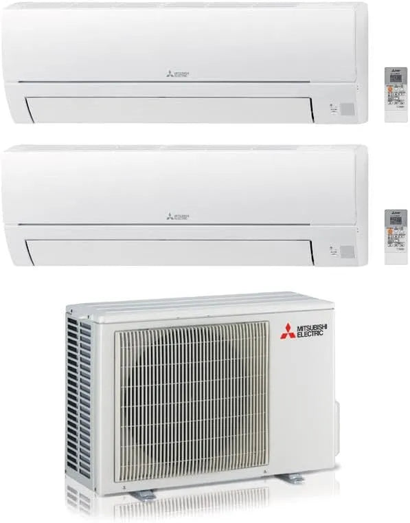 modello MSZ-HR25 HR35VF, A+ MSZ-HR25 + HR35VF + MXZ-2HA50VF, Climatizzatore Dual Split 12000 + 9000 Btu, Inverter, Classe A++
