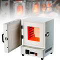 Forno elettrico, 2000 W, industriale, 2 zone di temperatura, Forno Laboratorio Ad Alta Temperatura 1150 °C, Forno a Muffola Chiuso