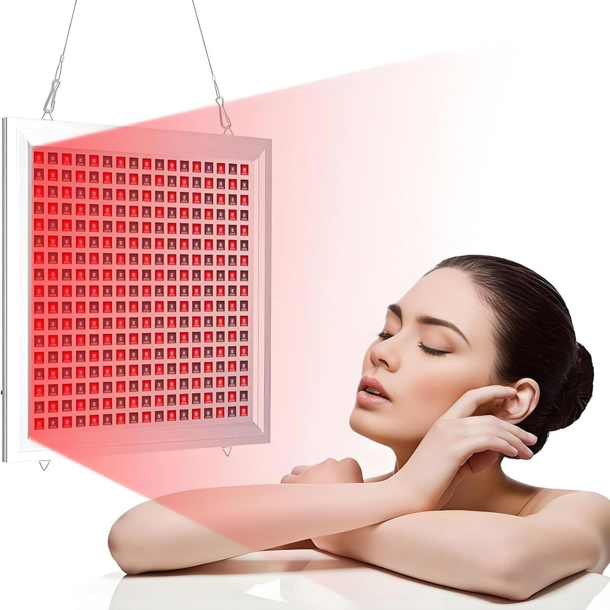 Dispositivo per terapia a luce rossa: display LED, uso domestico, 660 nm, 850 nm, 150 W, 289 LED