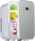 Congelatore, 8 L, display LCD, freezer verticale, bianco, Frigorifero Compatto per Auto, Raffreddamento A Doppio Nucleo, Bianca