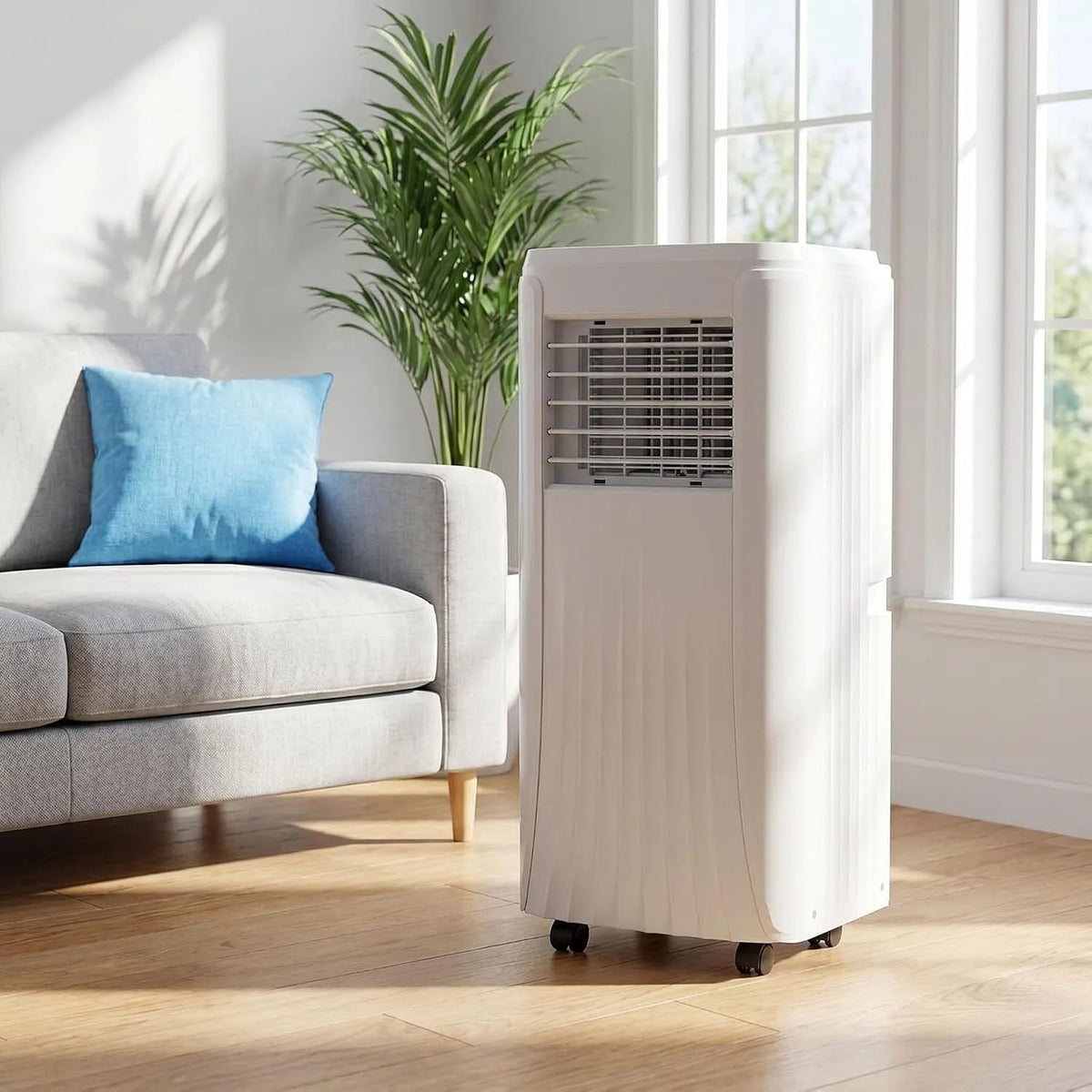 Condizionatore, portatile, 7000 BTU, Condizionatore Portatile 10000 BTU Raffreddamento Deumidificatore Ventola Telecomando modalità Silenziosa