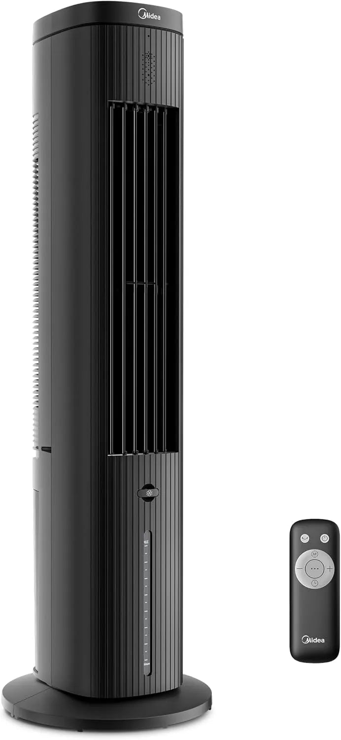Aria Raffreddata ad Acqua, MAC25JRB 5L 3-in-1 Raffrescatore Portatile con Telecomando, 3 Velocità e 75° Oscillazione, 7H Timer, Midea MAC25JRB 3-in-1
