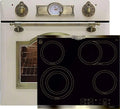 Piano cottura in vetroceramica, 60 cm, 67 L, da incasso, Kaiser Set, forno elettrico da incasso EH 6355 ElfEm 67L + KCT 6385 Em piano cottura in