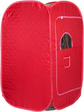 Cabina sauna a infrarossi – pieghevole, design portatile, 1000W, rosso