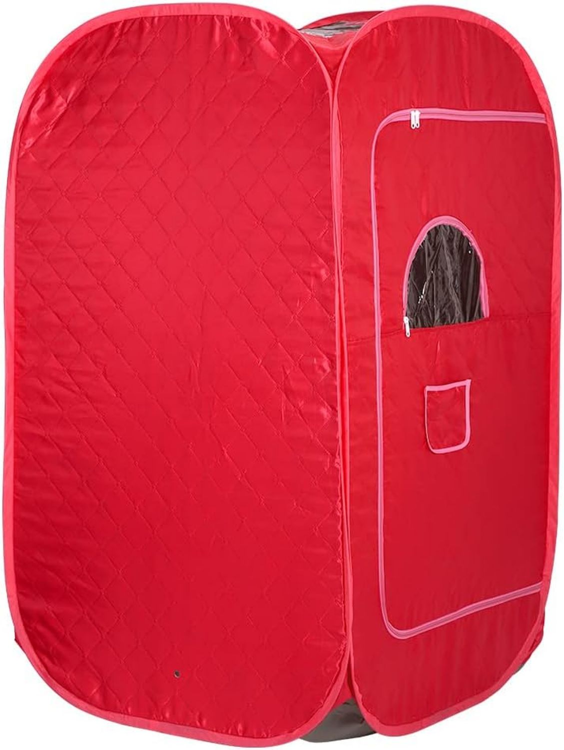 Cabina sauna a infrarossi – pieghevole, design portatile, 1000W, rosso