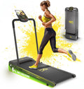 Tapis roulant: formato compatto, inclinazione regolabile, pieghevole, con display, 12 km/h, IDS