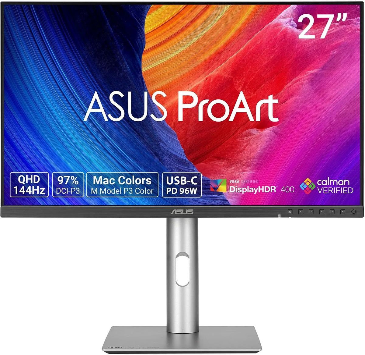 ASUS PA278CGRV Monitor, 27 pollici, pannello IPS, professionale, nero, PROART DISPLAY