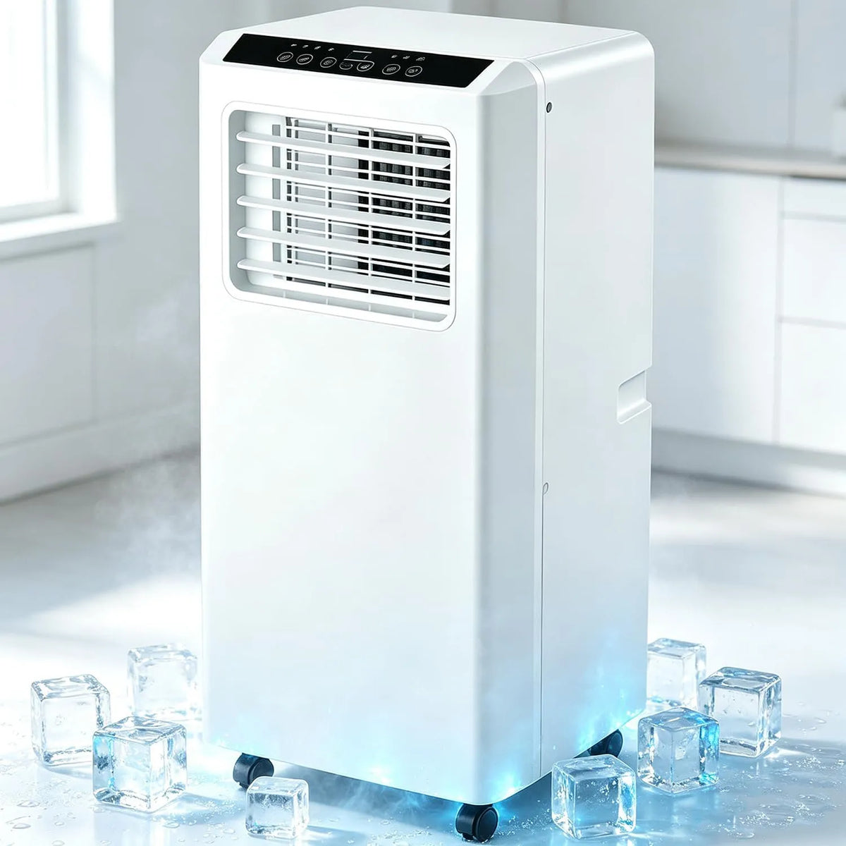 Condizionatore 4100BTU, portatile, decorazione del soggiorno, potente unità AC da 14000 BTU, unità AC da pavimento ad alte prestazioni, sala e-sport