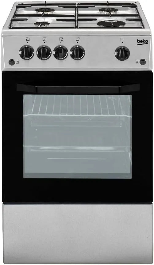 Beko CSG42011FS Piano cottura a gas, libera installazione, fornello a gas, argento