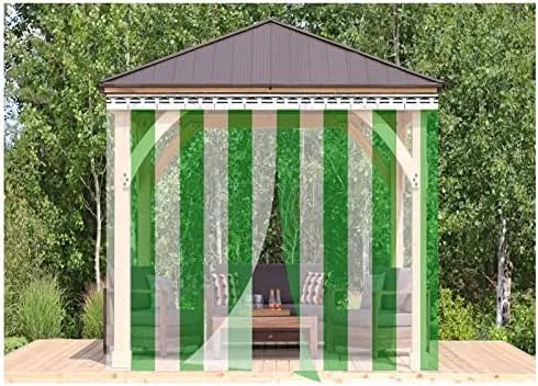 Prodotto confezione da 9 pezzi, Strisce in vinile PVC industriale per congelatori e refrigeratori Walkin, trasparenti, 135 x 220 cm, tende in plastica