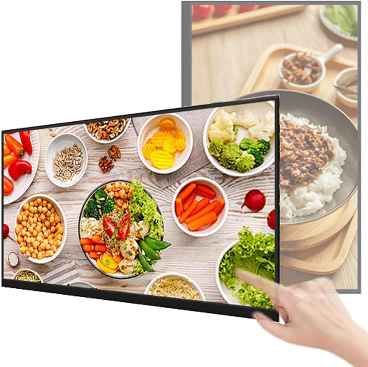 modello 21.5in, schermo multi-touch Smart Split 21.5in, Display per segnaletica digitale commerciale, pannello digitale per menu da parete per