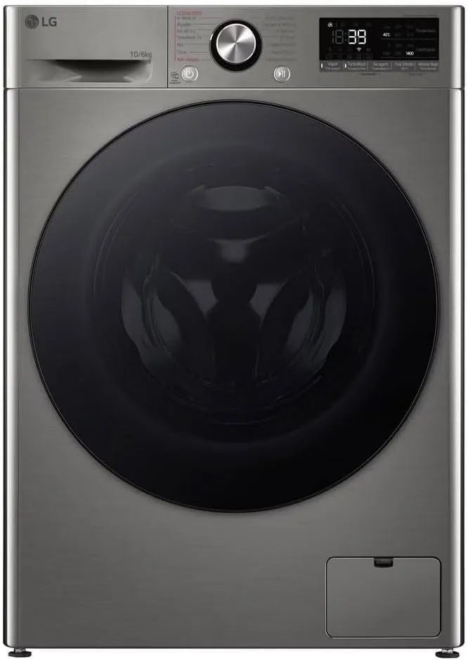 LG F4DR7010SGS Lavasciuga, 10 kg, lavatrice, asciugatrice, grigio