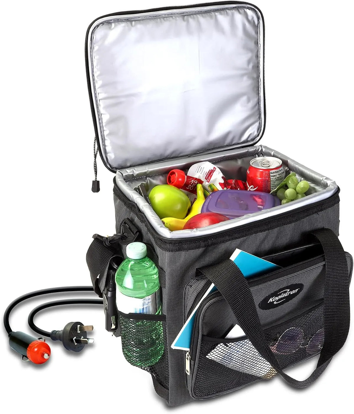 Frigorifero, 13 L, 12 V, portatile, tracolla regolabile, stoccaggio del cavo, viaggio di pesca