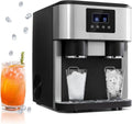 Prodotto 16 Cubetti in 8 Min, Fabbricatore Ghiaccio Automatico da Banco 1, Spegnimento Automatico e Allarme Mancanza Acqua, 8L