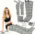 Massaggiatore elettrico - massaggio a compressione d'aria, per braccia e gambe, uso professionale, 6 Airbag, grigio