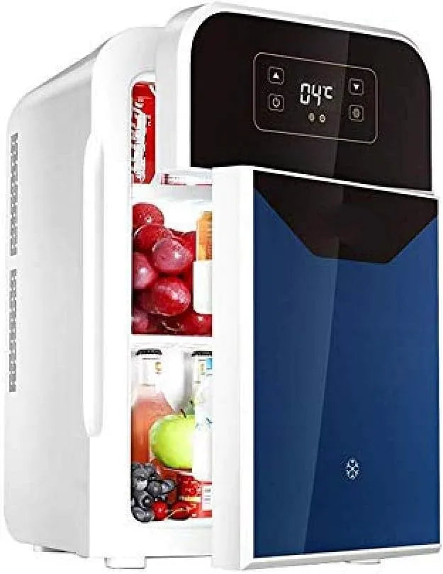 Congelatore, 22 L, portatile, freezer verticale, blu, ZLM Mini frigo per auto, frigorifero ultra silenzioso a basso rumore elettrico refrigeratore e