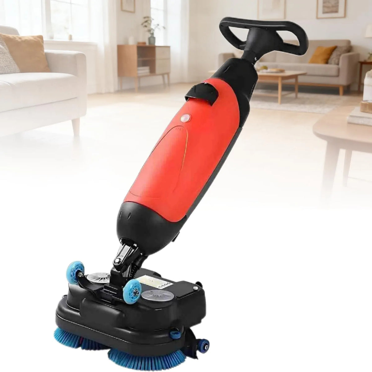 Lavasciuga, 43 cm, lavatrice, asciugatrice, professionale, rosso, testina rotante a 360°, marmo e tappeti, ideale per piastrelle, parquet