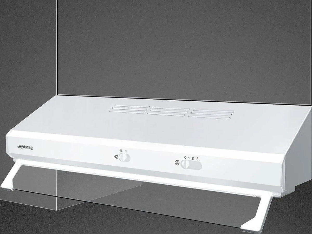 Smeg KSEC61BE3 Cappa aspirante, 49x60 cm, cappa da cucina, bianco, sottopensile