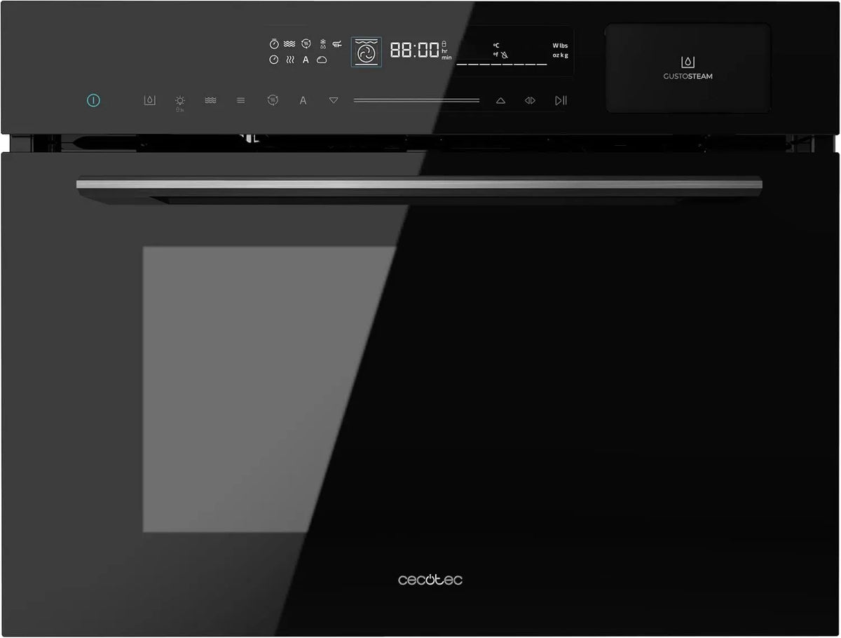 Cecotec Bolero Hexa MWS704500 Forno a microonde, 60 x 45 cm, 50 L, 3000 W, 20 programmi, timer, scongelamento, nero, 20 funzioni con Full Steam