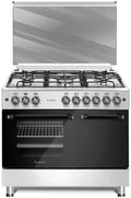 Forno elettrico, 5 fuochi, Cucina, da 90x60 Lar, Cucina da 90x60 Lar.El forno elettrico con vano porta bombola 5 fuochi acc. elettrica